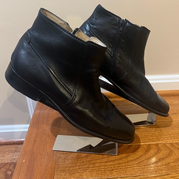 Bruno Magli Black Leather Boots main image 4